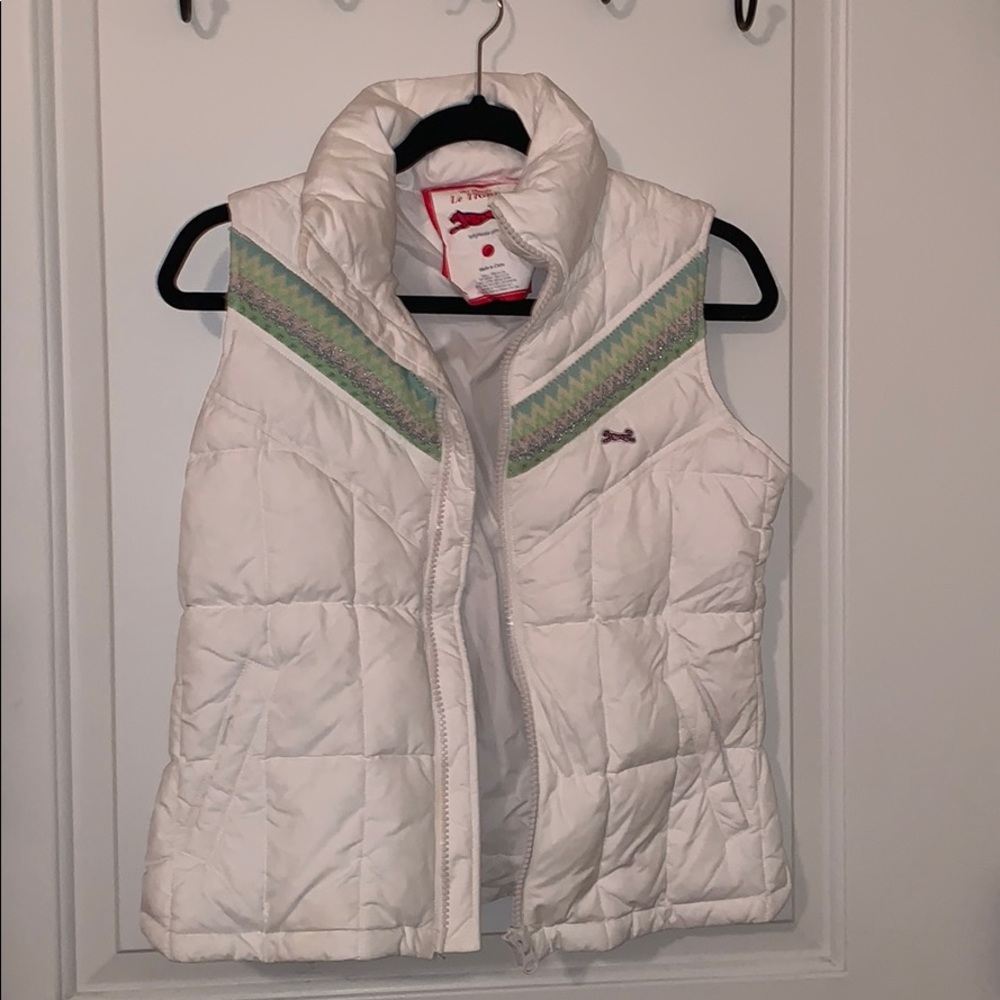 The Classic Le TIGRE White Goose Down Vest - Picture 2 of 5
